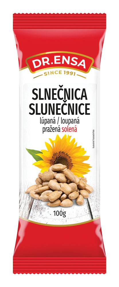 Dr.Ensa Slunečnice loupaná pražená solená 75g cena za kartonové balení