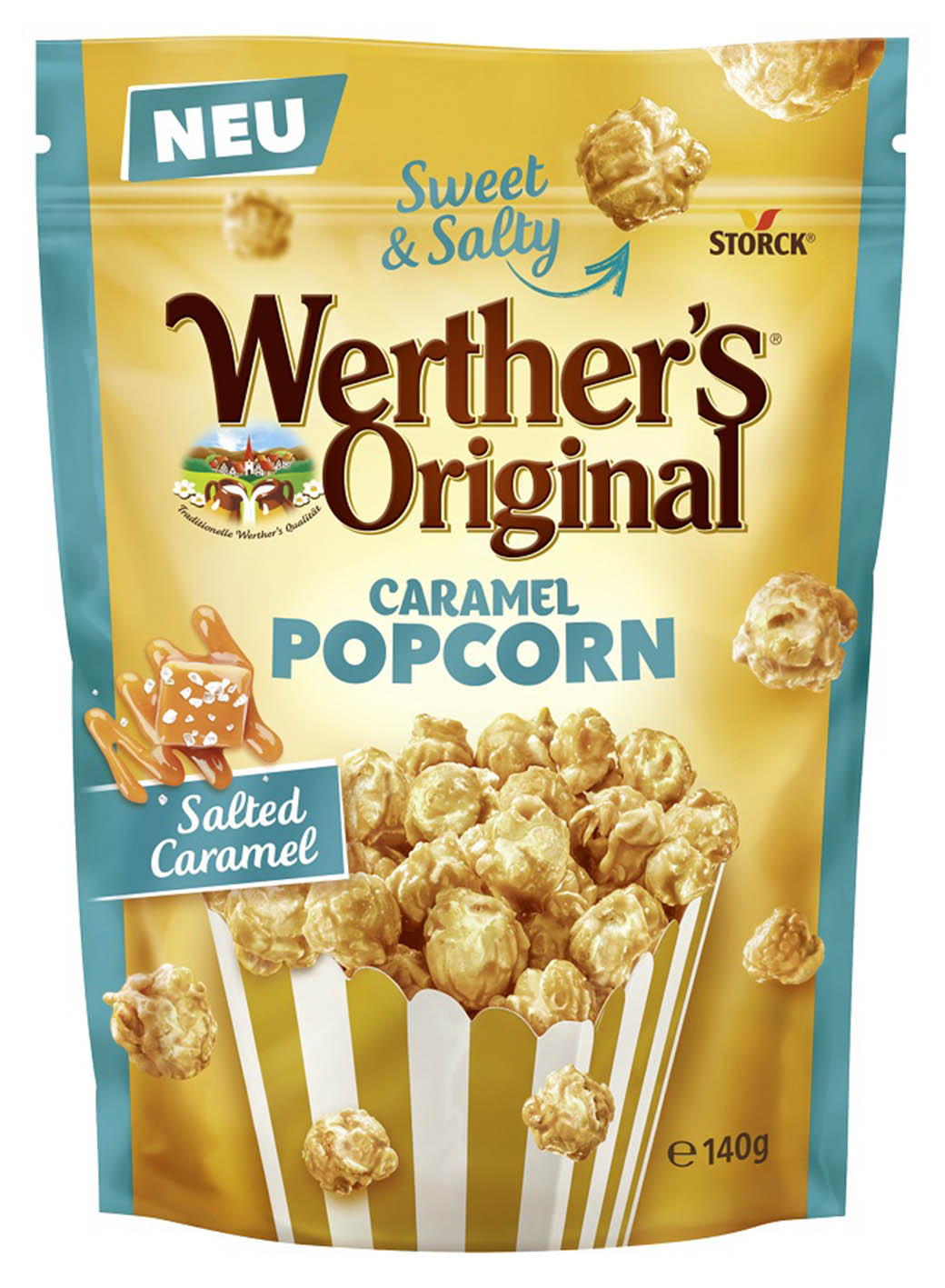 WO Storck Popcorn Slaný Karamel 140g - objednat v minimálním množství: 12 ks