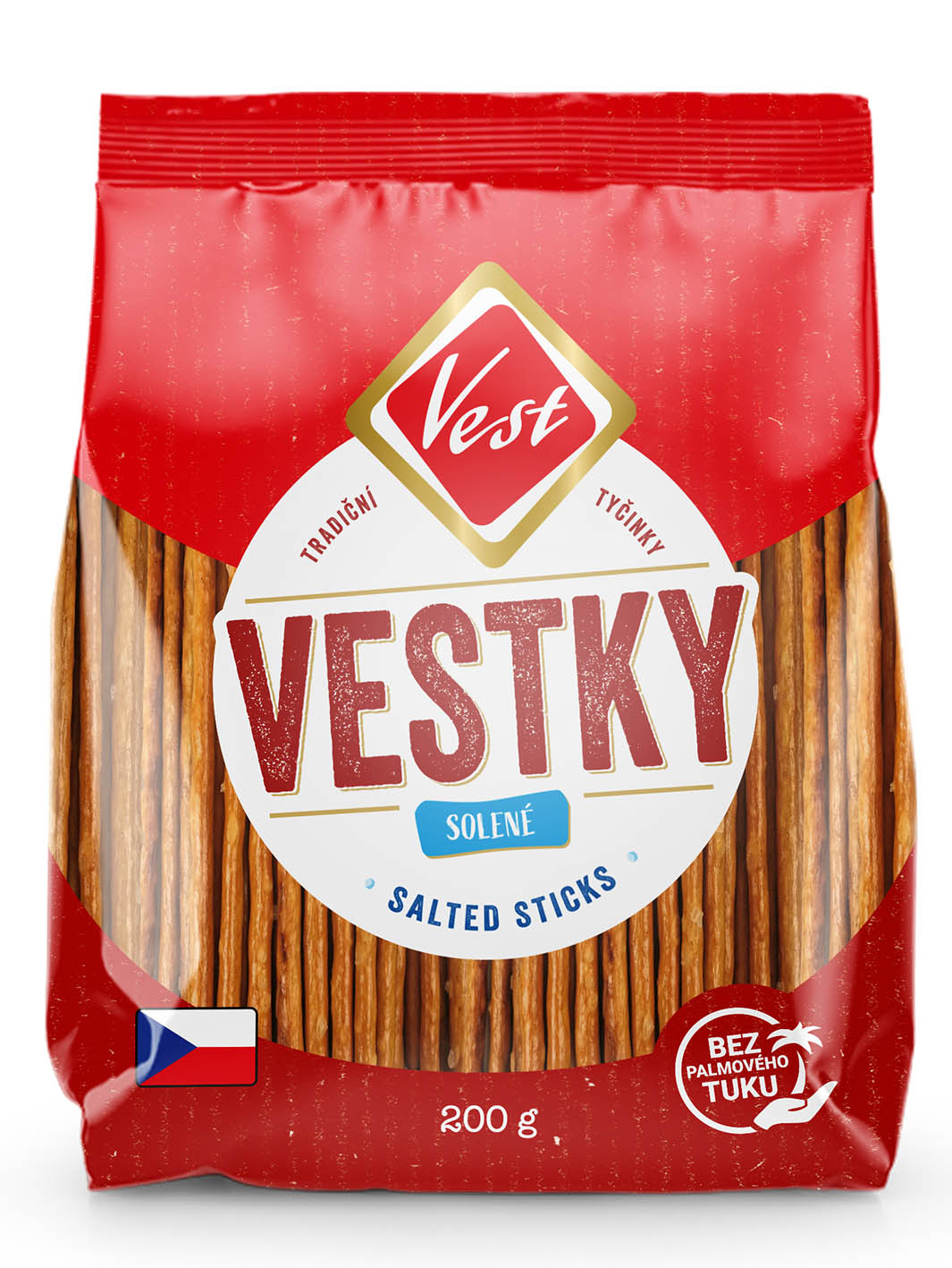 Vest Tyčinky 200g solené - objednat v minimálním množství: 16 ks
