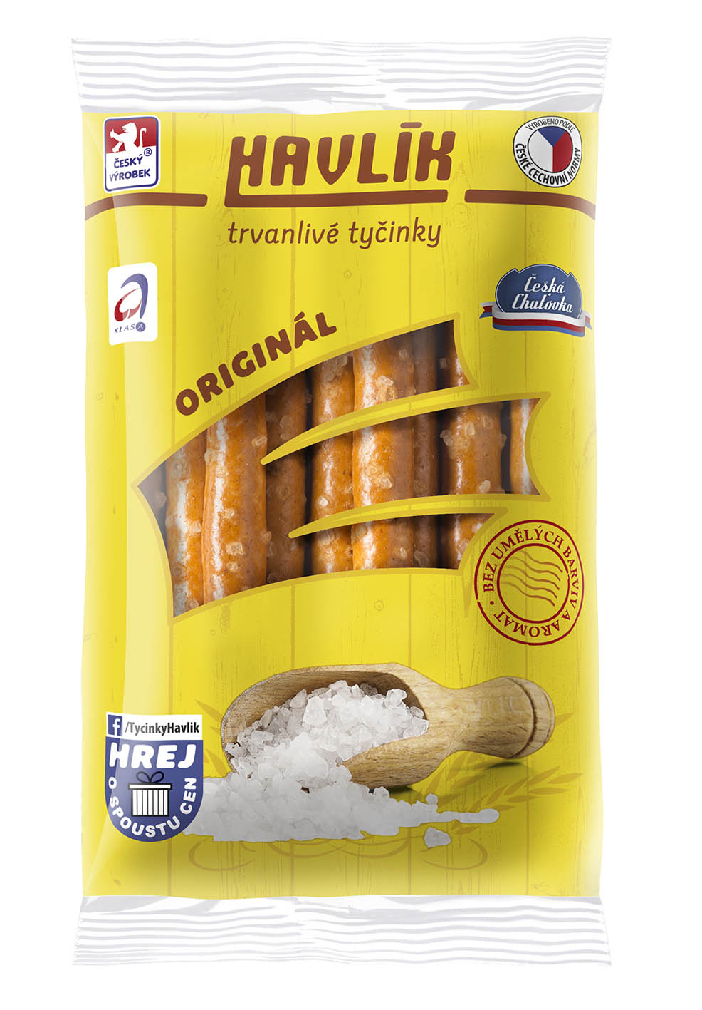 Havlík Tyčinky SÝR a sůl 90g