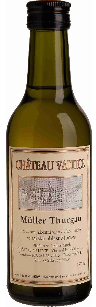 Chateau Valtice Müller Thurgau 187ml - objednat v minimálním množství: 24 ks