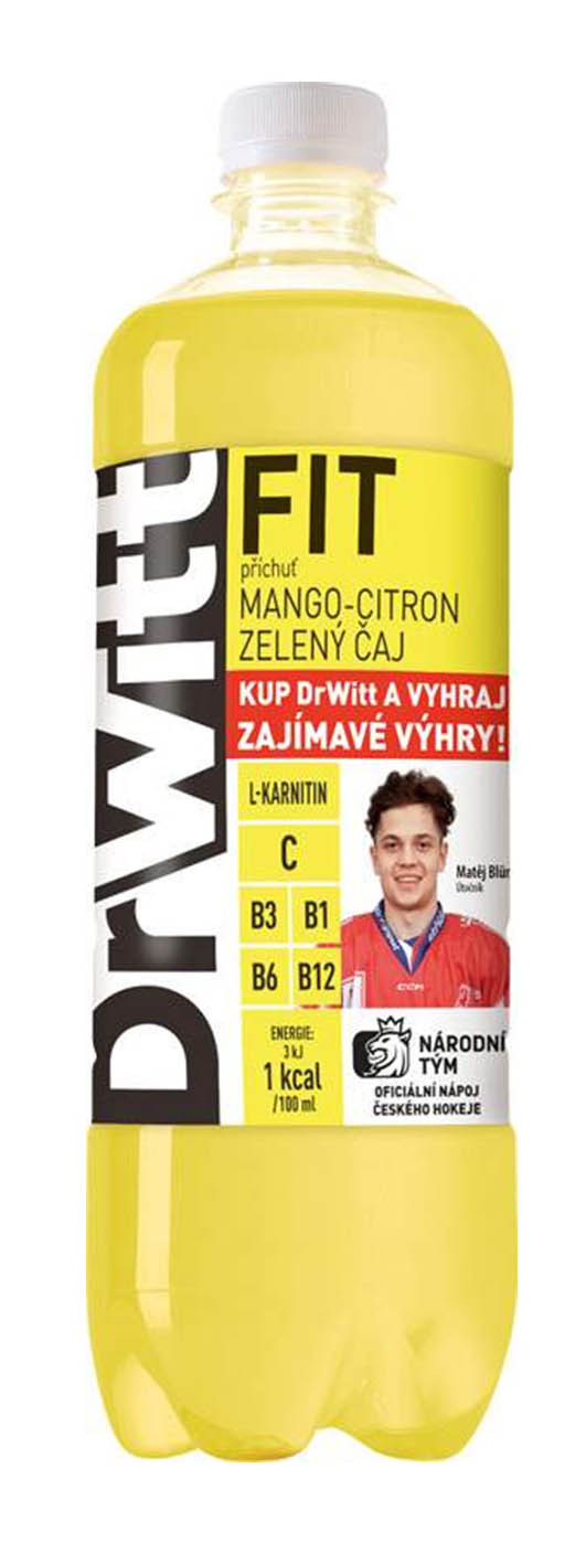 DrWitt FIT mango-citron-zelený čaj 0,75l - objednat v minimálním množství: 12 ks