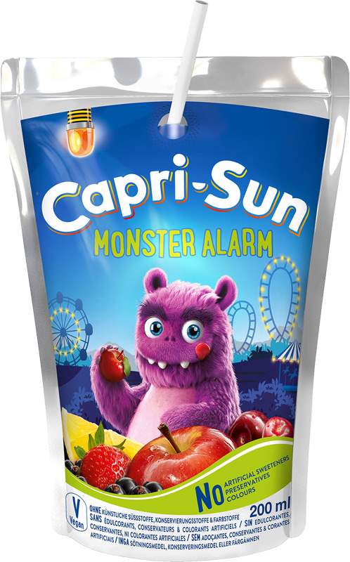 Capri-Sun Monster Alarm ovocný nápoj 200ml - objednat v minimálním množství: 10 ks
