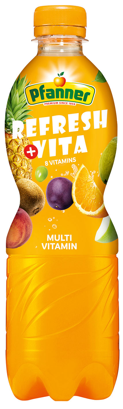 Pfanner Multivitamín 12% 0,5L - objednat v minimálním množství: 12 ks