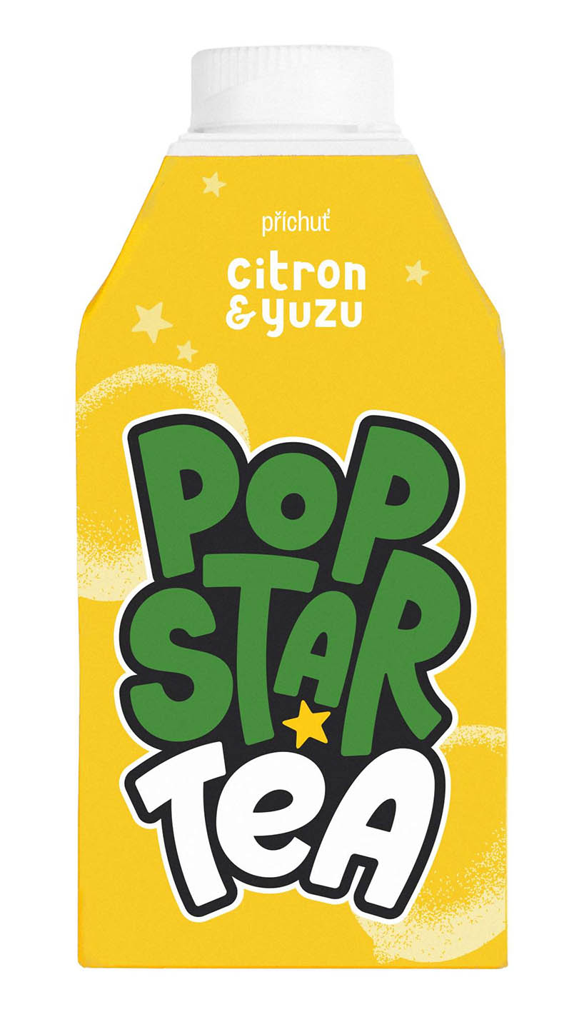 Popstar Tea Citron Yuzu 0,5l - objednat v minimálním množství: 8 ks