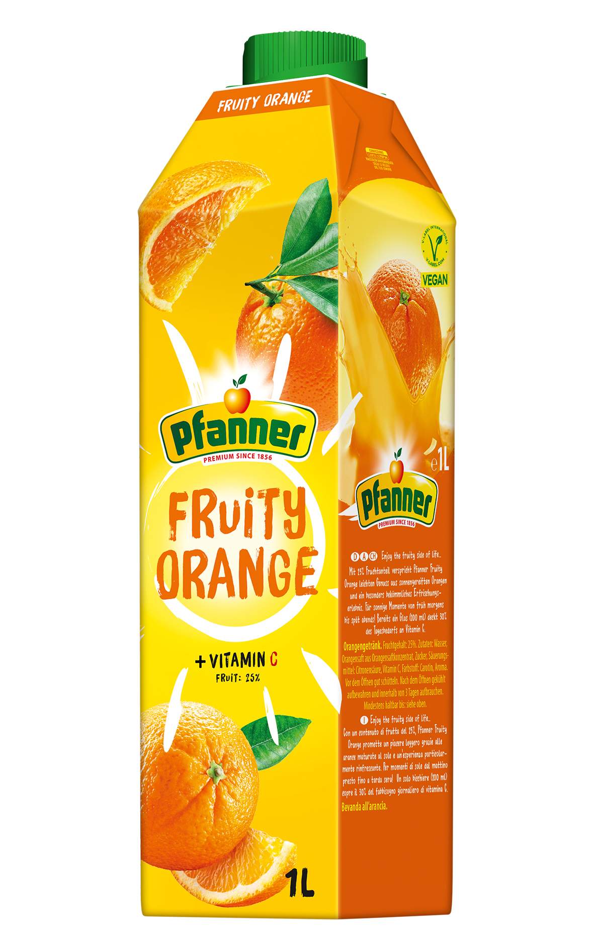 Pomeranč 25% PF Fruity 1l - objednat v minimálním množství: 8 ks