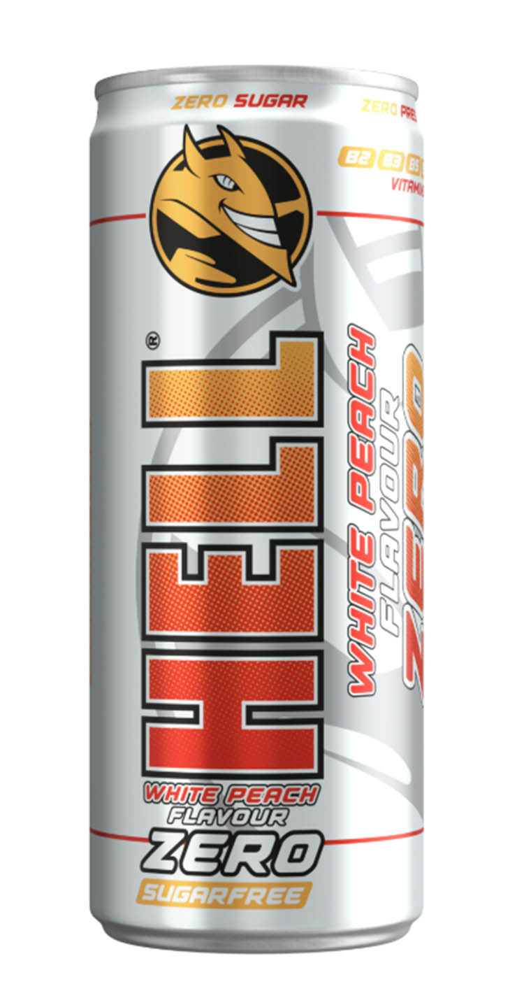 Hell Energy Zero White Peach 250ml cena za kartonové balení
