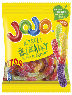 JoJo Velké 170g Kyselé žížaly cena za kartonové balení