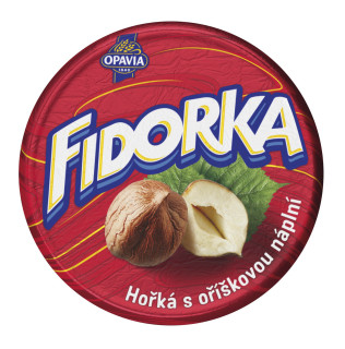 Opavia Fidorka hořká s oříškovou náplní 30 g cena za kartonové balení