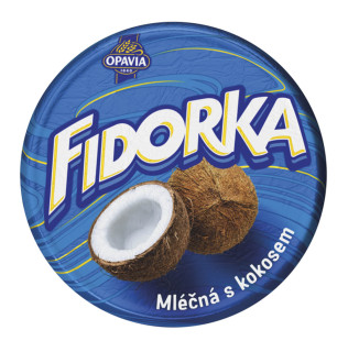 Opavia Fidorka Mléčná s kokosem 30g cena za kartonové balení