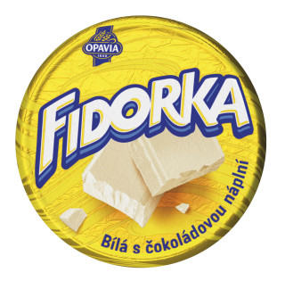 Opavia Fidorka Bílá s vanilkovou náplní 30g cena za kartonové balení