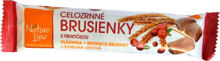 Nature Line Brusinky celozrnné sušenky 65g cena za kartonové balení