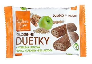 Natur Line Duetky celozrnné Jablko + sézam 50g cena za kartonové balení