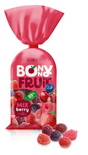 Roshen Bonny Fruit Berry mix 200g cena za kartonové balení
