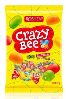 Roshen Crazy Bee Fruitty 200g cena za kartonové balení