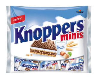 Knoppers Minis 200g cena za kartonové balení