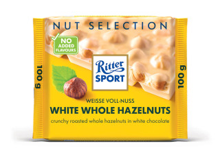 Ritter Sport WHITE Whole Hazelnuts 100 g