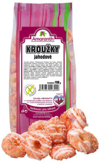 Amrth Kroužky Jahoda 90g