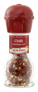 Kotányi mlýnek Chilli papričky s mořskou solí 35g cena za kartonové balení