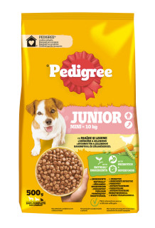 Pedigree granule Junior Mini s kuřecím a rýží 500g cena za kartonové balení