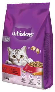 Whiskas granule s Hovězím 1,4kg