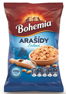 Bohemia Arašídy pražené solené 100g cena za kartonové balení