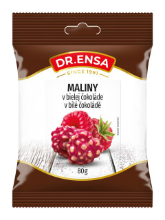 Dr.Ensa Maliny v bílé čokoládě 80g