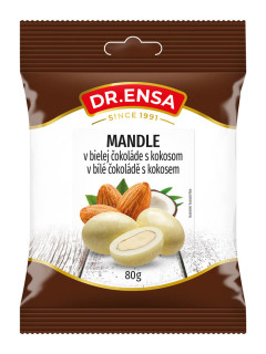 Dr.Ensa Mandle v bílé čokoládě 80g