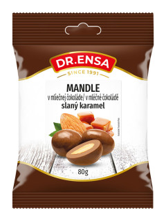 Dr.Ensa Mandle v mléčné čokoládě Slaný Karamel 80g