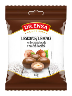 Dr.Ensa Lísková jádra v mléčné čokoládě 80g