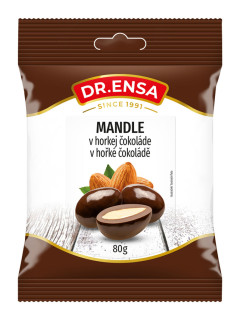 Dr.Ensa Mandle v hořké čokoládě 80g