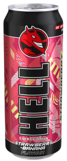 Hell Strawberry-Banana 500ml cena za kartonové balení